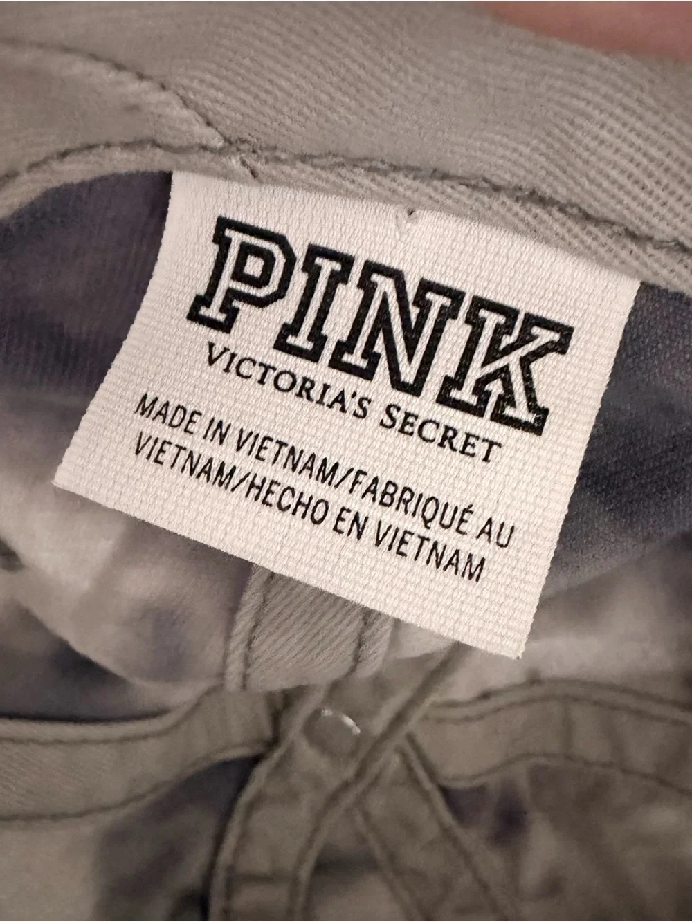 PINK Victoria's Secret Tie-Dye Grey woman’s Baseball Cap